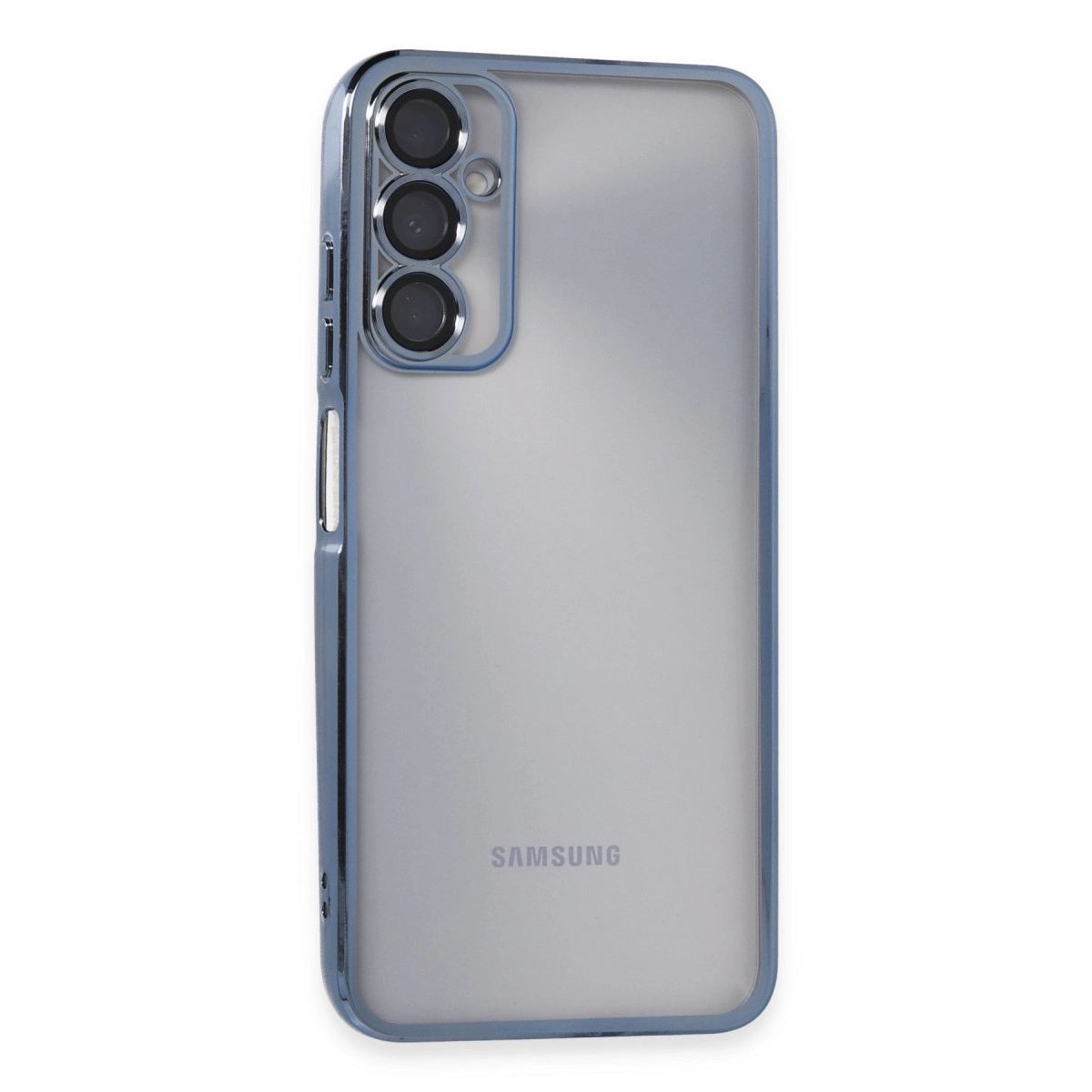 Samsung Galaxy A05s Kılıf Razer Lensli Silikon - Açık Mavi