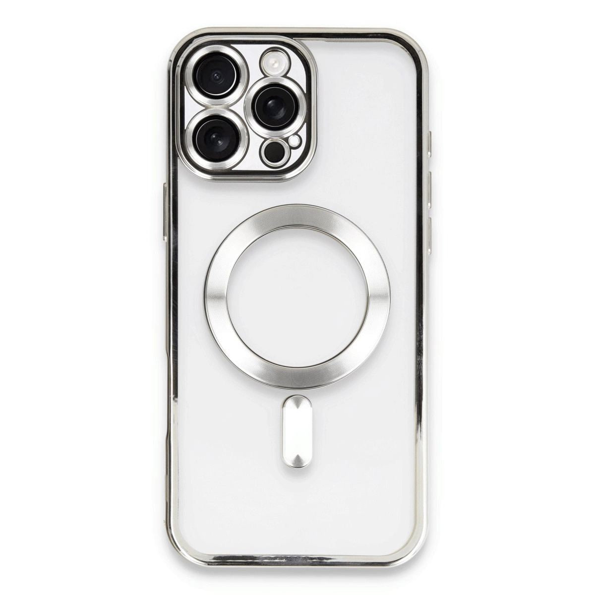Apple İphone 16 Pro Kılıf Kross Magneticsafe Kapak - Gümüş