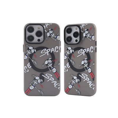 Apple İphone 12 Pro Max Kılıf Apollo Magneticsafe Desenli Kapak - Apollo Siyah - 3