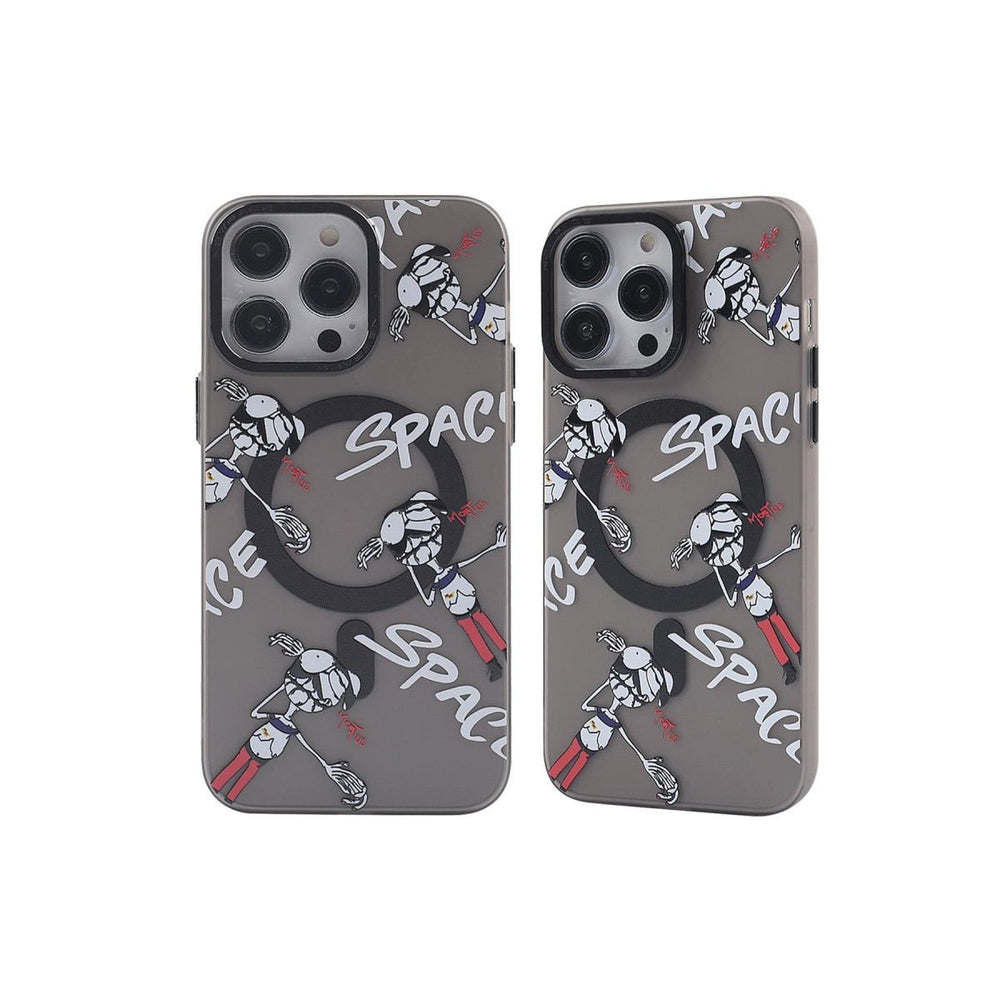 Apple İphone 13 Pro Kılıf Apollo Magneticsafe Desenli Kapak - Apollo Siyah - 3
