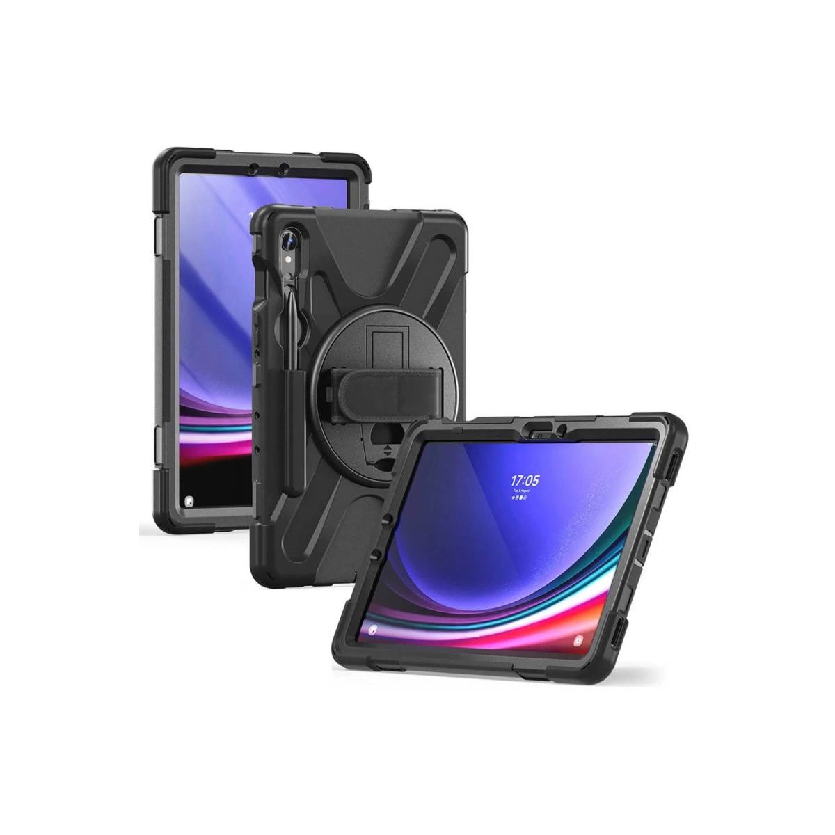 Samsung Galaxy X510 Tab S9 Fe 11 Kılıf Amazing Tablet Kapak - Siyah