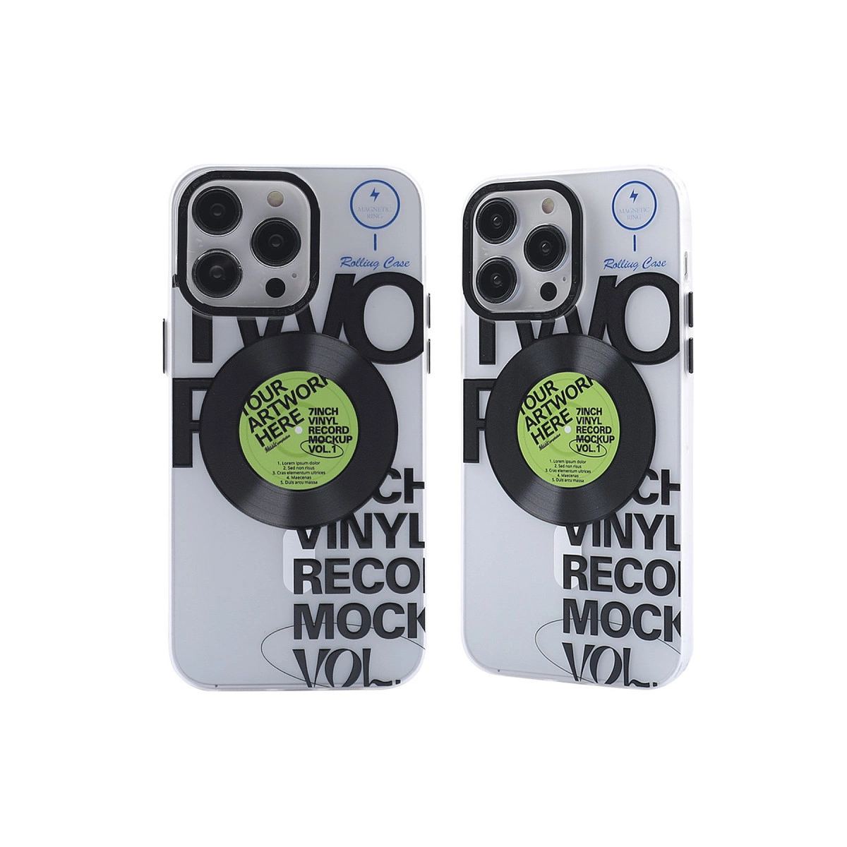 Apple İphone 14 Pro Kılıf Apollo Magneticsafe Desenli Kapak - Apollo Şeffaf - 5
