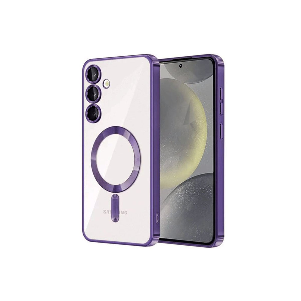 Samsung Galaxy S24 Kılıf Kross Magneticsafe Kapak - Mor
