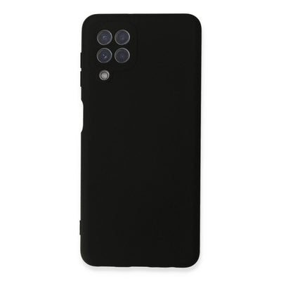 Samsung Galaxy A22 Kılıf Nano İçi Kadife Silikon - Siyah