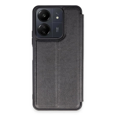 Xiaomi Redmi 13c Kılıf Flip Cover - Siyah