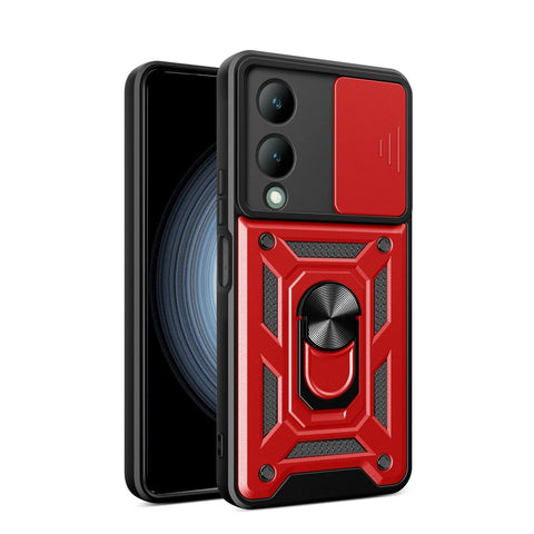 Vivo Y17s Kılıf Pars Lens Yüzüklü Silikon