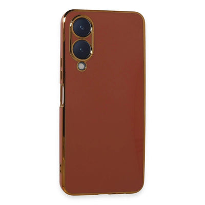 Vivo Y17s Kılıf Volet Silikon - Kırmızı