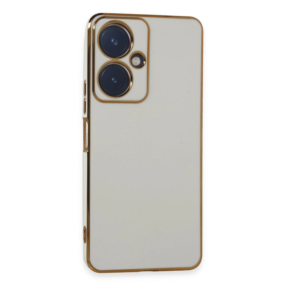 Vivo Y27 Kılıf Volet Silikon - Beyaz