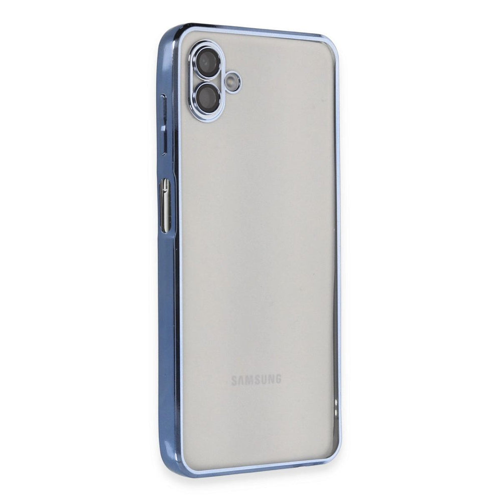 Samsung Galaxy A04 Kılıf Razer Lensli Silikon - Açık Mavi