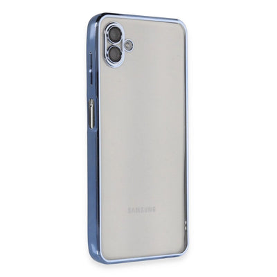 Samsung Galaxy A04 Kılıf Razer Lensli Silikon - Açık Mavi