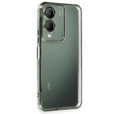 Vivo Y17s Kılıf Razer Lensli Silikon - Yeşil