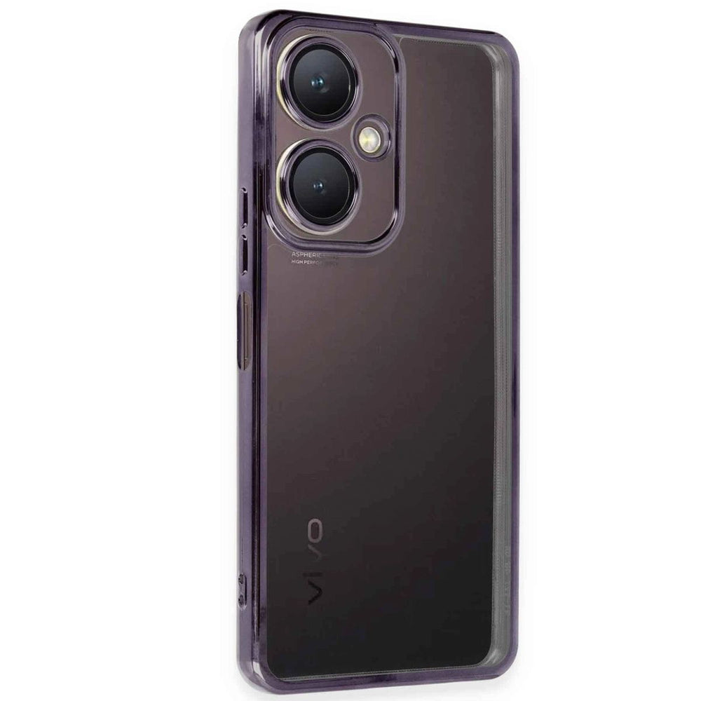 Vivo Y27 Kılıf Razer Lensli Silikon - Mor