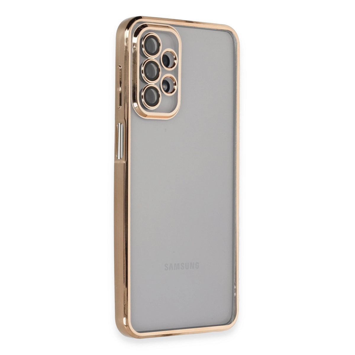 Samsung Galaxy A23 4g Kılıf Razer Lensli Silikon - Gold