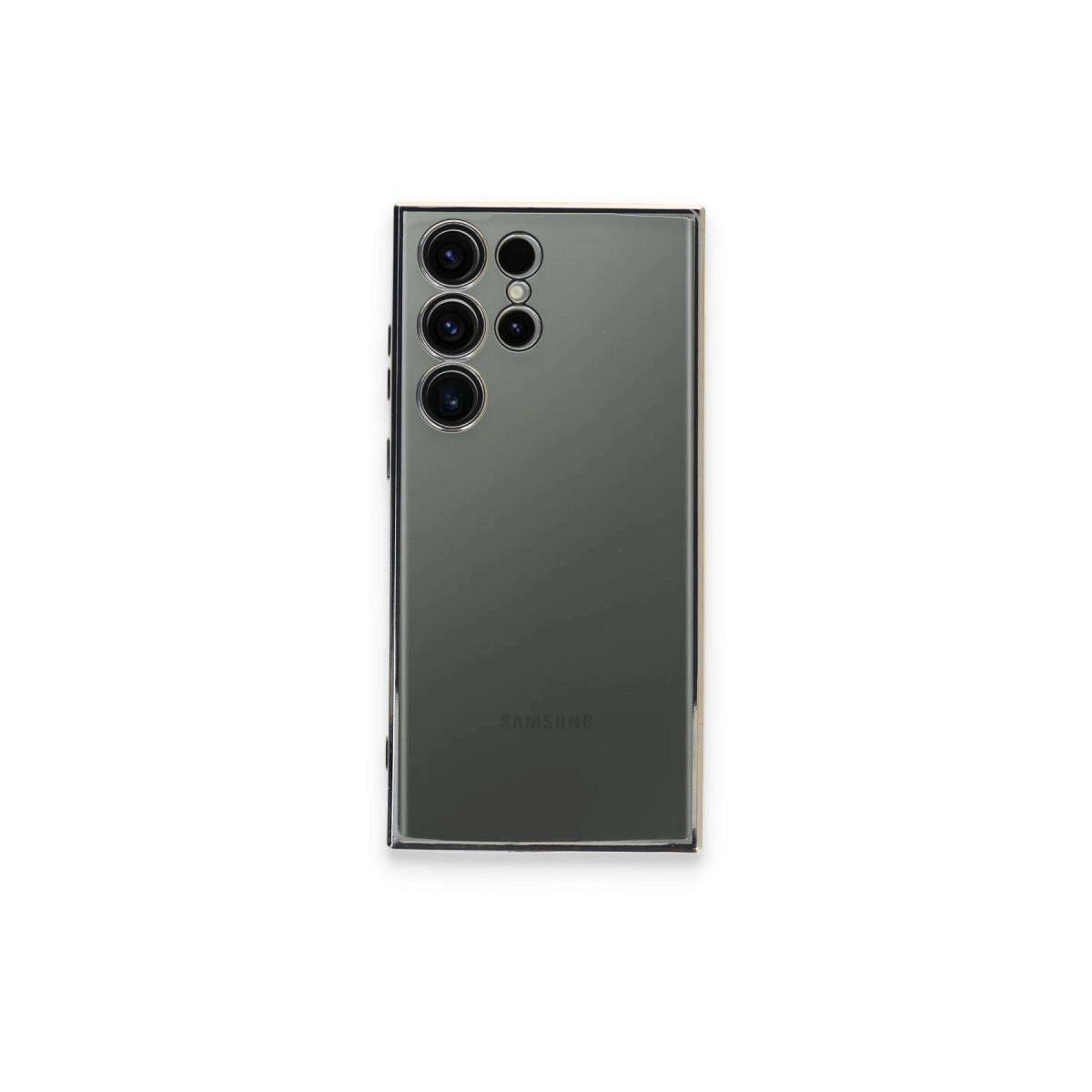 Samsung Galaxy S24 Ultra Kılıf Razer Lensli Silikon - Gümüş