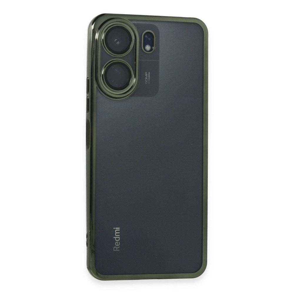 Xiaomi Redmi 13c Kılıf Razer Lensli Silikon - Yeşil
