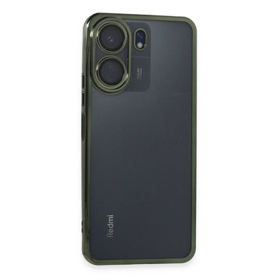 Xiaomi Redmi 13c Kılıf Razer Lensli Silikon - Yeşil