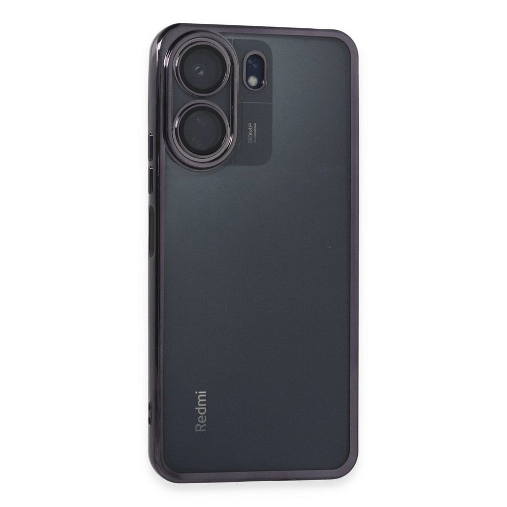 Xiaomi Redmi 13c Kılıf Razer Lensli Silikon - Mor