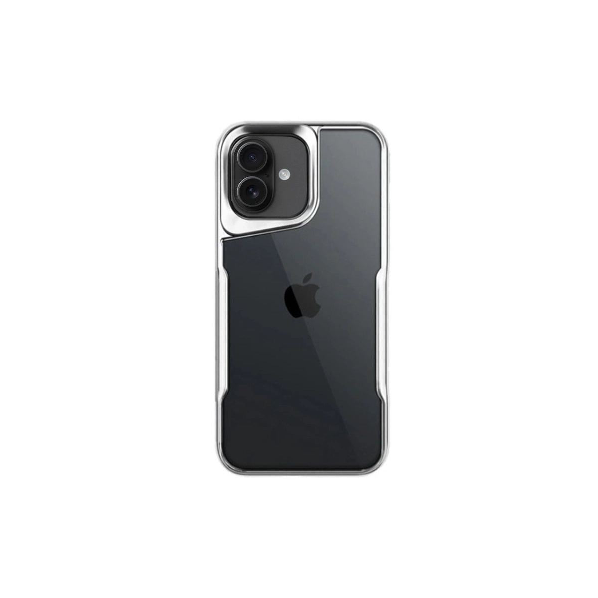 Apple İphone 16 Plus Kılıf Boyi Silikon Kapak - Gümüş