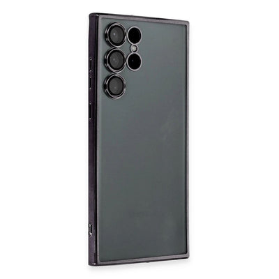 Samsung Galaxy S22 Ultra Kılıf Razer Lensli Silikon - Siyah