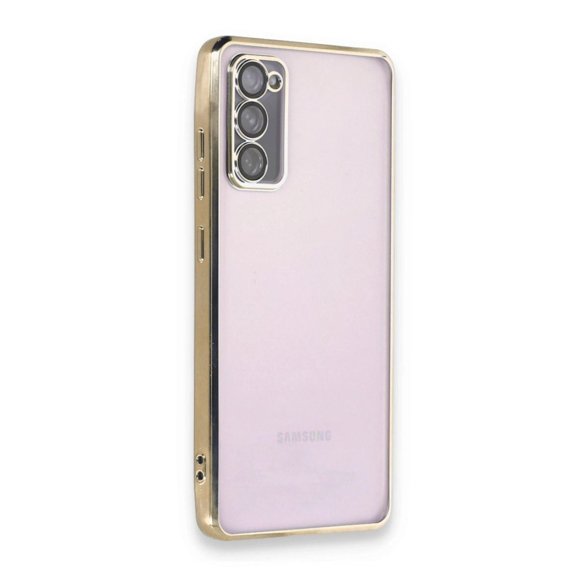 Samsung Galaxy S20 Fe Kılıf Razer Lensli Silikon - Gold