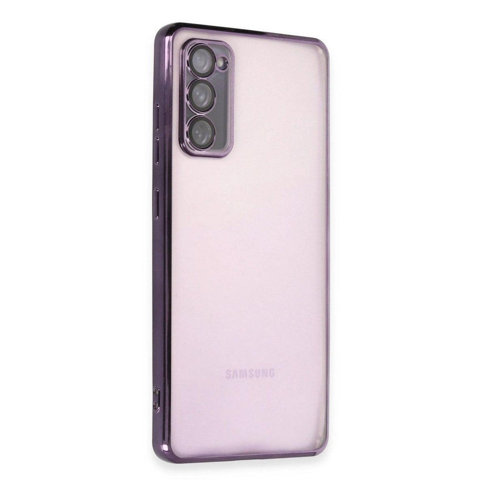 Samsung Galaxy S20 Fe Kılıf Razer Lensli Silikon - Mor