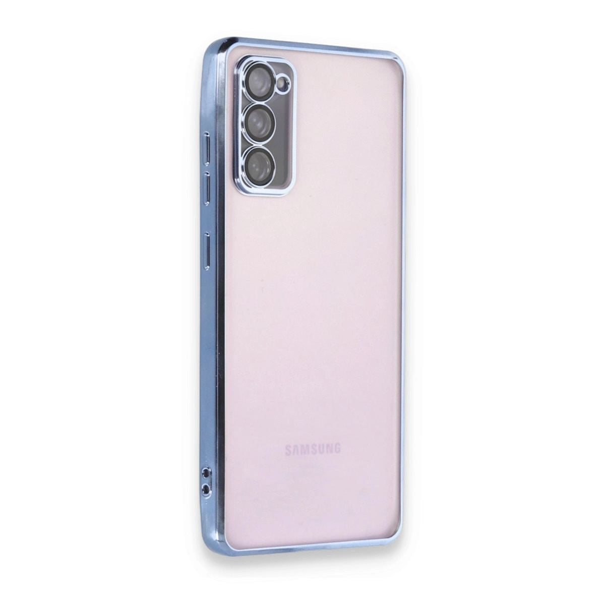 Samsung Galaxy S20 Fe Kılıf Razer Lensli Silikon - Açık Mavi