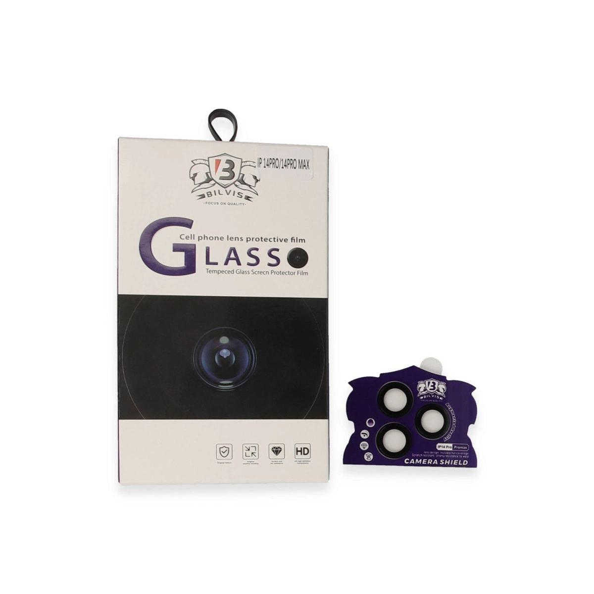 Apple İphone 14 Pro Max Bilvis Titan Kamera Lens - Siyah
