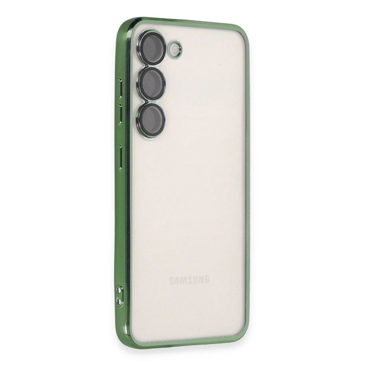 Samsung Galaxy S23 Kılıf Razer Lensli Silikon - Yeşil