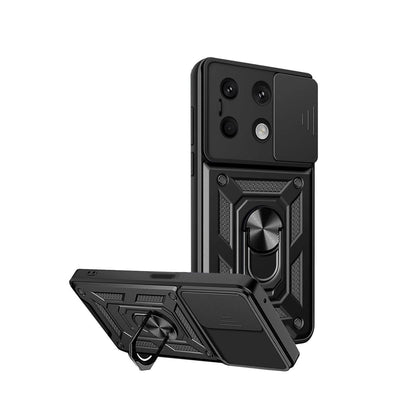Xiaomi Redmi Note 13 4g Kılıf Pars Lens Yüzüklü Silikon - Siyah
