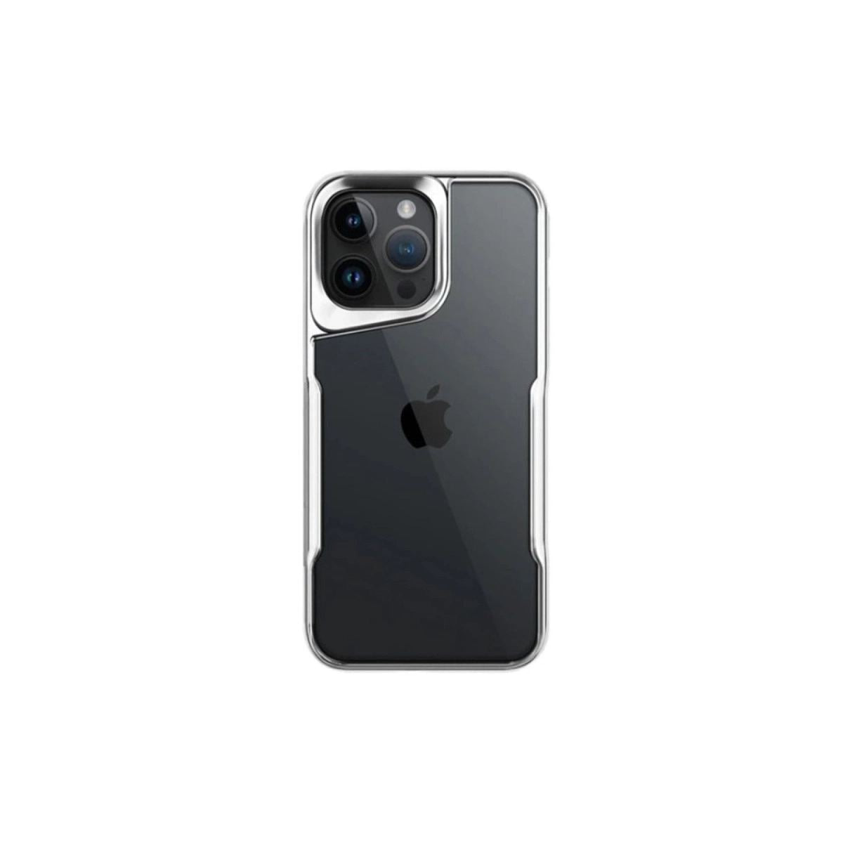 Apple İphone 16 Pro Kılıf Boyi Silikon Kapak - Gümüş