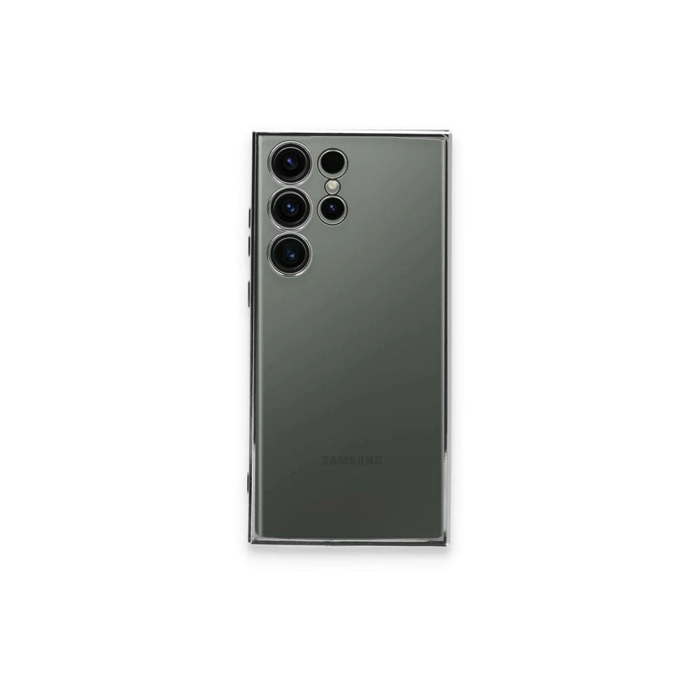 Samsung Galaxy S23 Ultra Kılıf Razer Lensli Silikon - Gümüş