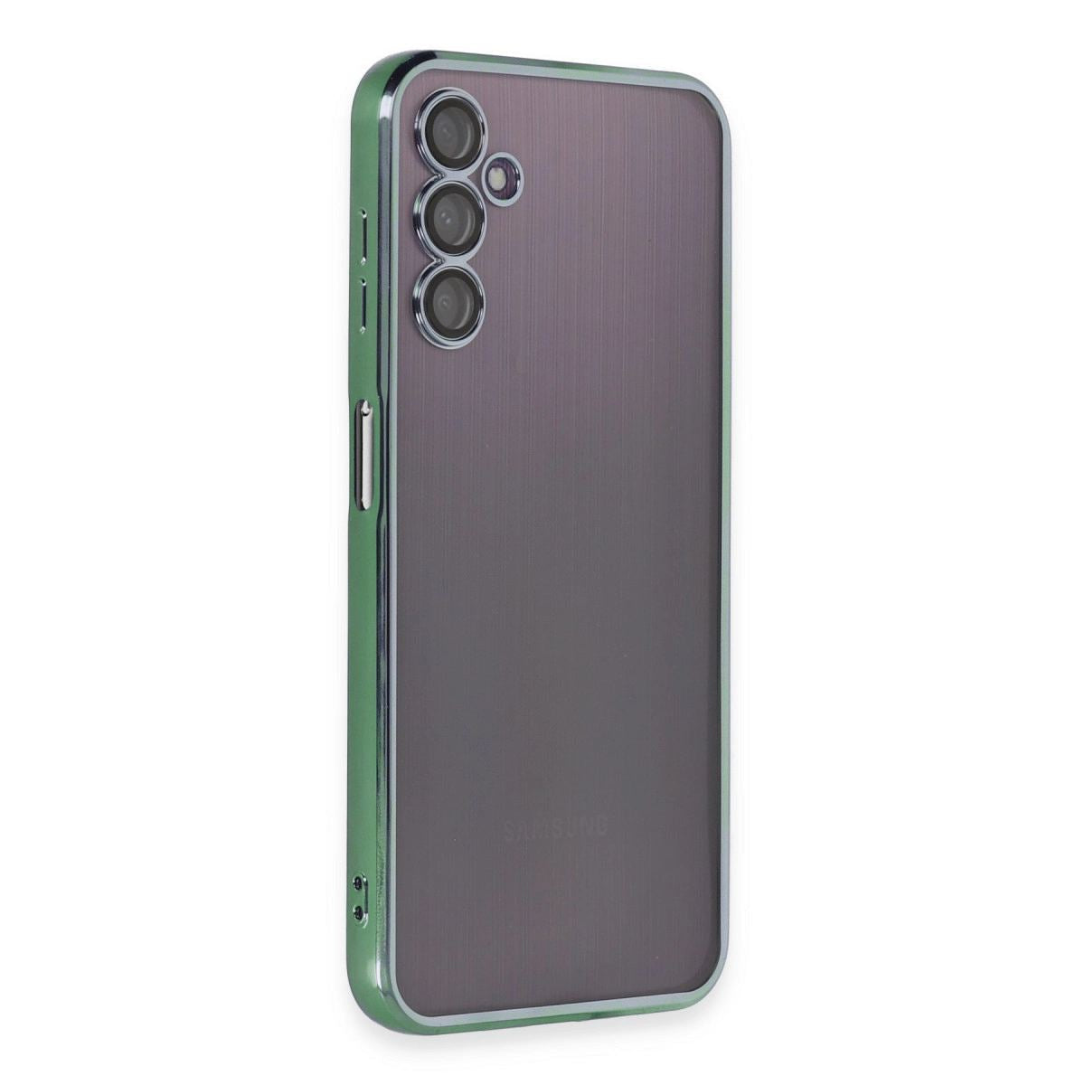 Samsung Galaxy A14 4g Kılıf Razer Lensli Silikon - Yeşil