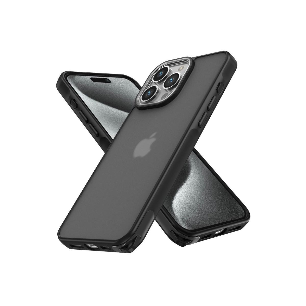 Apple İphone 15 Pro Max Kılıf Elegant Kapak - Siyah