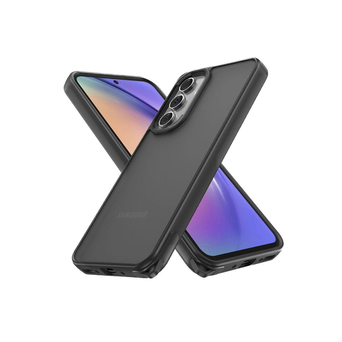 Samsung Galaxy A05s Kılıf Elegant Kapak - Siyah