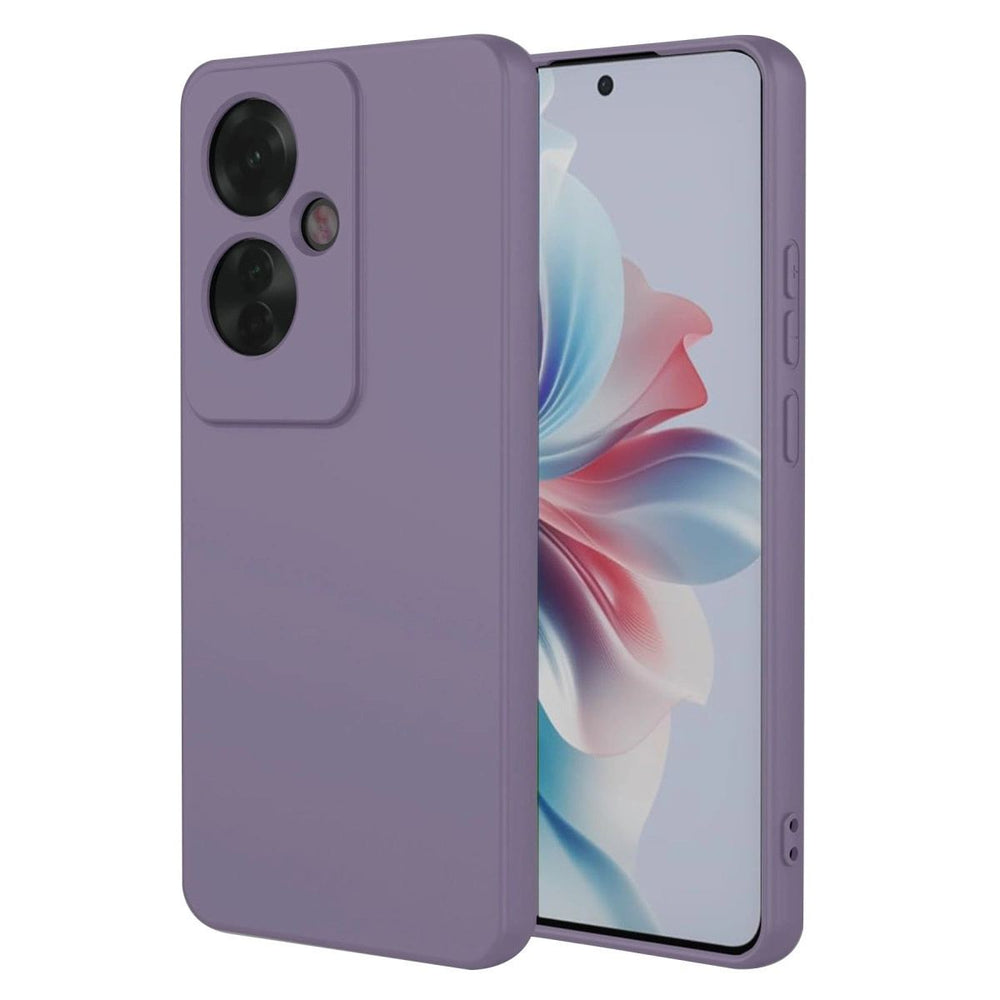 Oppo Reno 11f Kılıf First Silikon - Lila
