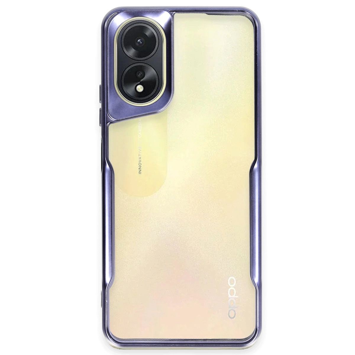 Oppo A38 Kılıf Boyi Silikon Kapak - Lacivert