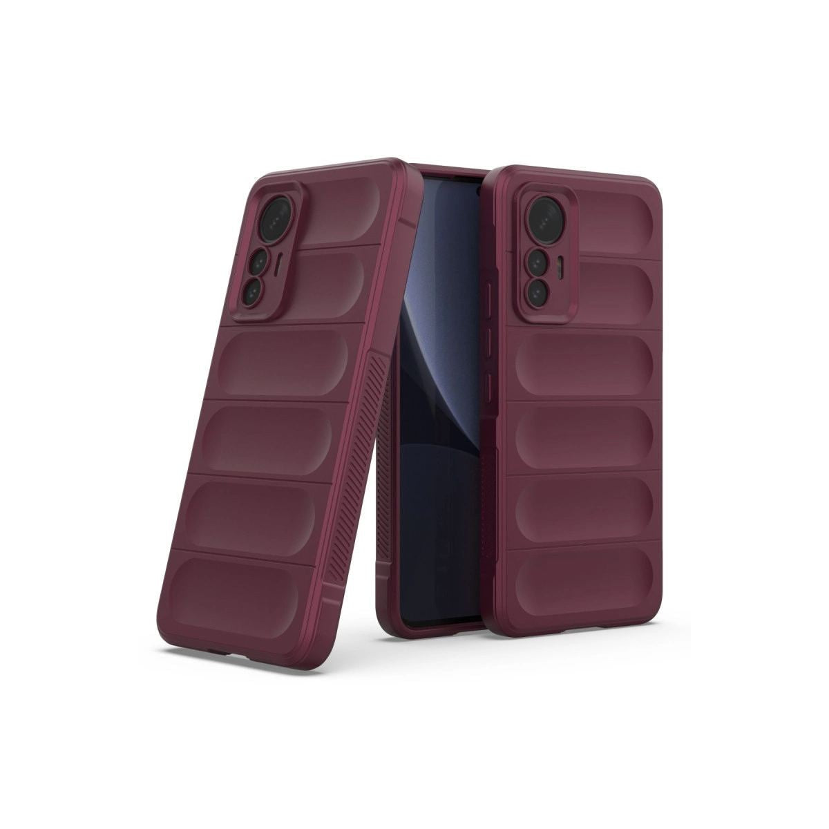 Xiaomi Mi 12 Lite Kılıf Optimum Silikon - Bordo