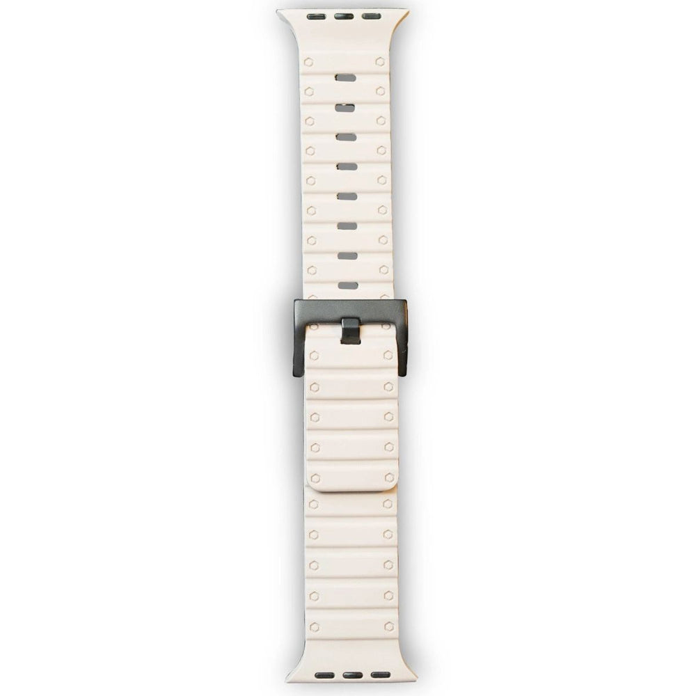 Apple Watch 42mm Magnus Mıknatıslı Silikon Kordon (saat Değildir) - Yıldız Işığı