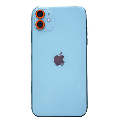 Apple İphone 11 Neon Fosforlu Kamera Lens - Turuncu
