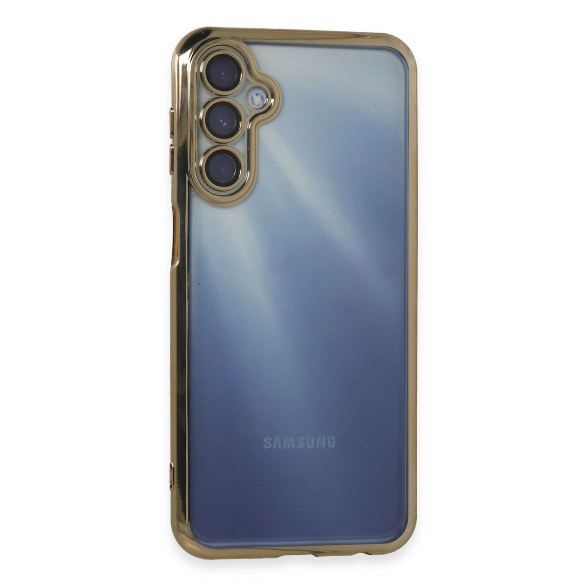 Samsung Galaxy A25 5g Kılıf Razer Lensli Silikon - Gold