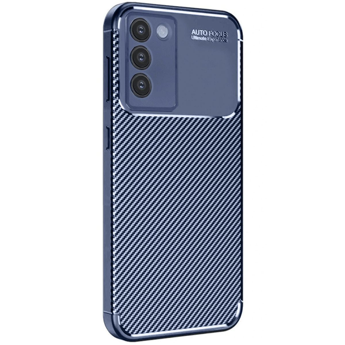 Vivo V30 Lite 4g Kılıf Auto Focus Karbon Kapak - Lacivert