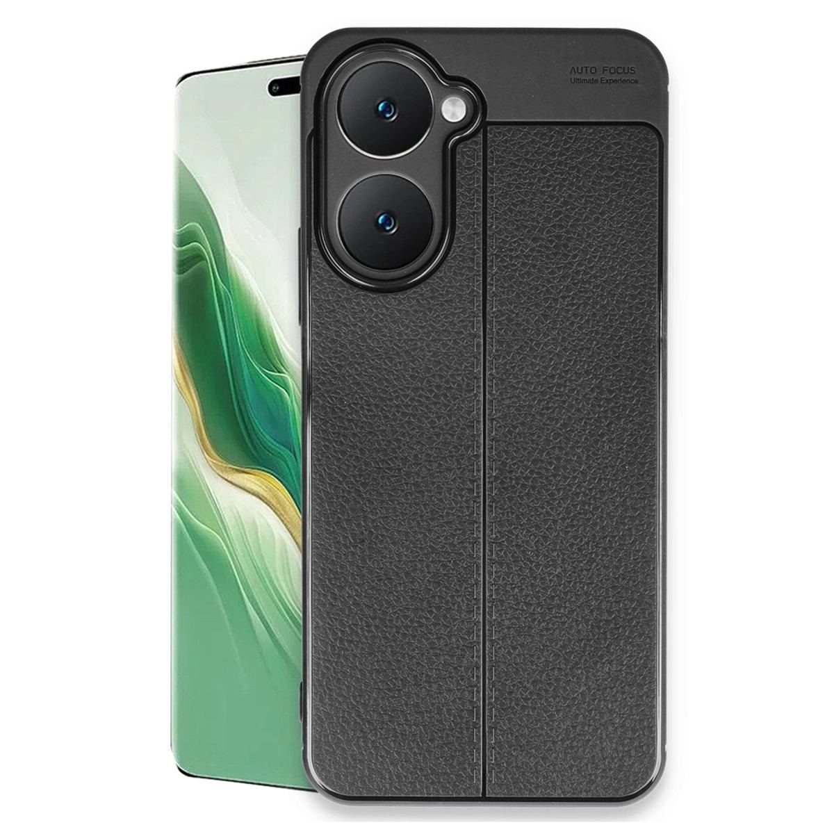 Vivo Y18 Kılıf Auto Focus Kapak - Siyah