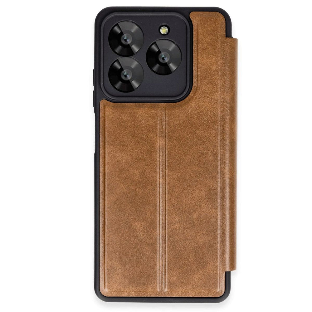 General Mobile Era 50 Kılıf Flip Cover - Taba