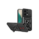 Xiaomi Poco X6 Kılıf Pars Lens Yüzüklü Silikon - Siyah - 1