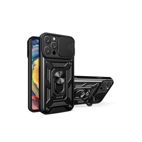 Apple İphone 16 Pro Max Kılıf Pars Lens Yüzüklü Silikon