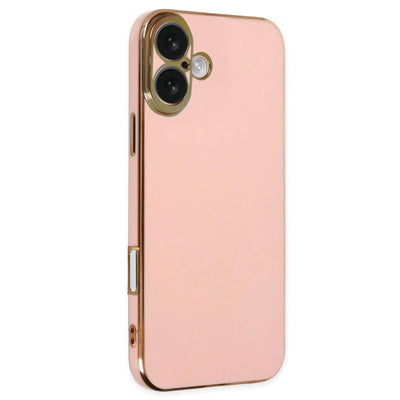 Apple İphone 16 Kılıf Volet Silikon - Pembe