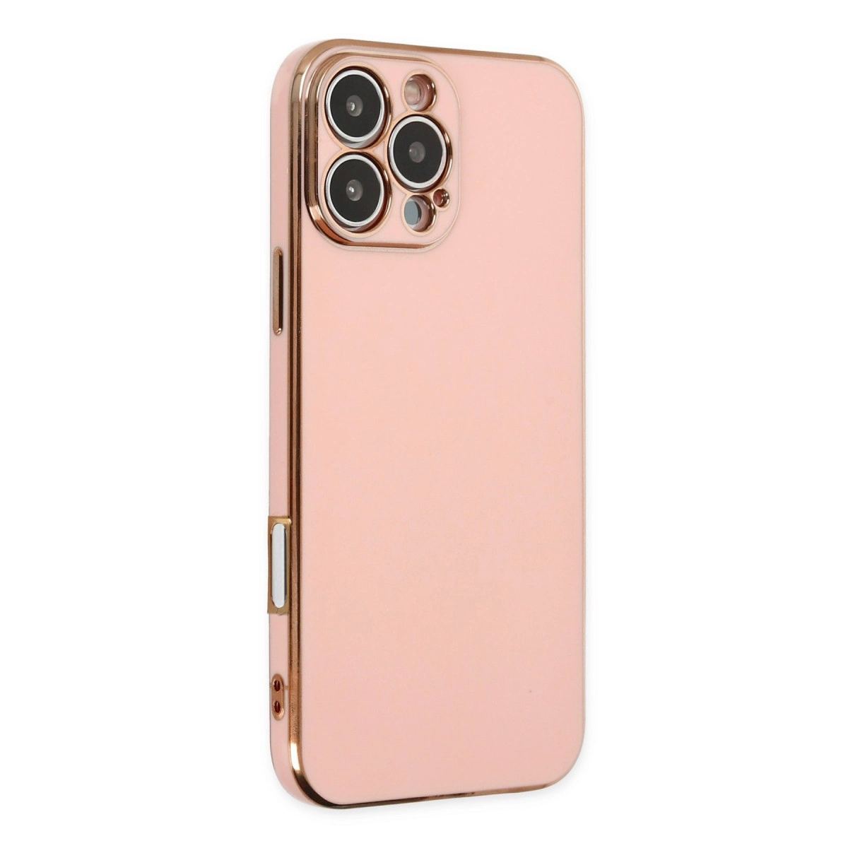 Apple İphone 16 Pro Kılıf Volet Silikon - Pembe