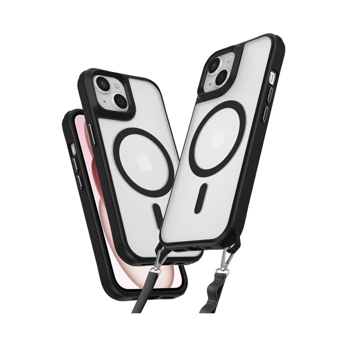 Apple İphone 15 Kılıf Enka Magsafe Silikon Kılıf - Siyah