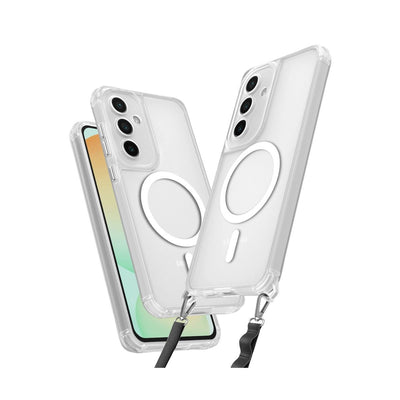 Samsung Galaxy S25 Kılıf Enka Magsafe Silikon Kılıf - Şeffaf