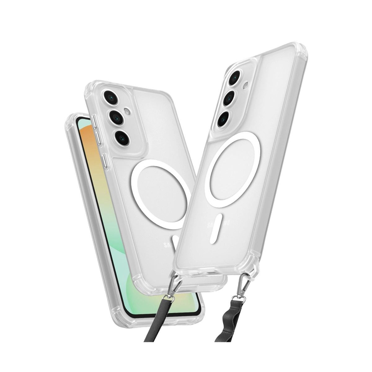 Samsung Galaxy S25 Kılıf Enka Magsafe Silikon Kılıf - Şeffaf